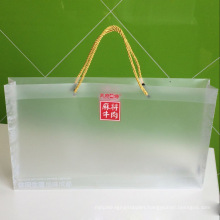 Custom Branding Printing Plastic PP Bag with rope ( big PVC bag)